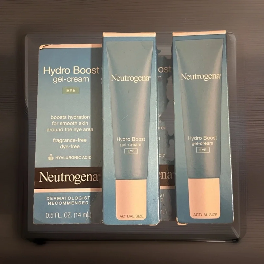 2- Neutrogena Hydro Boost Eye Gel-Cream 4 Sensitive Skin Moisturizing 👀 Oil Free